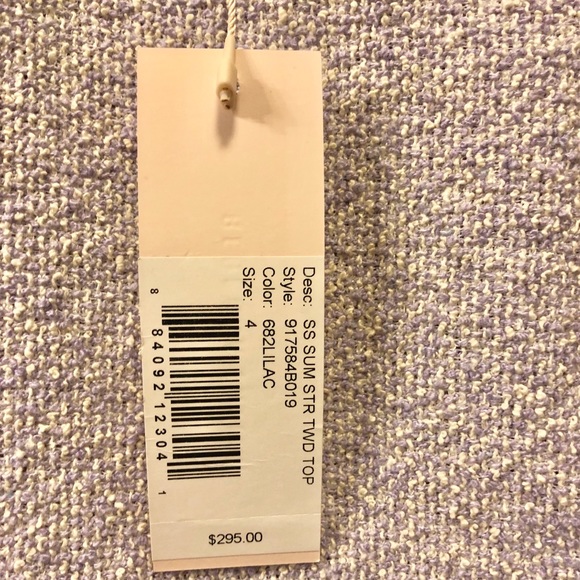 Rebecca Taylor Tweed Peplum Top - Picture 5 of 7